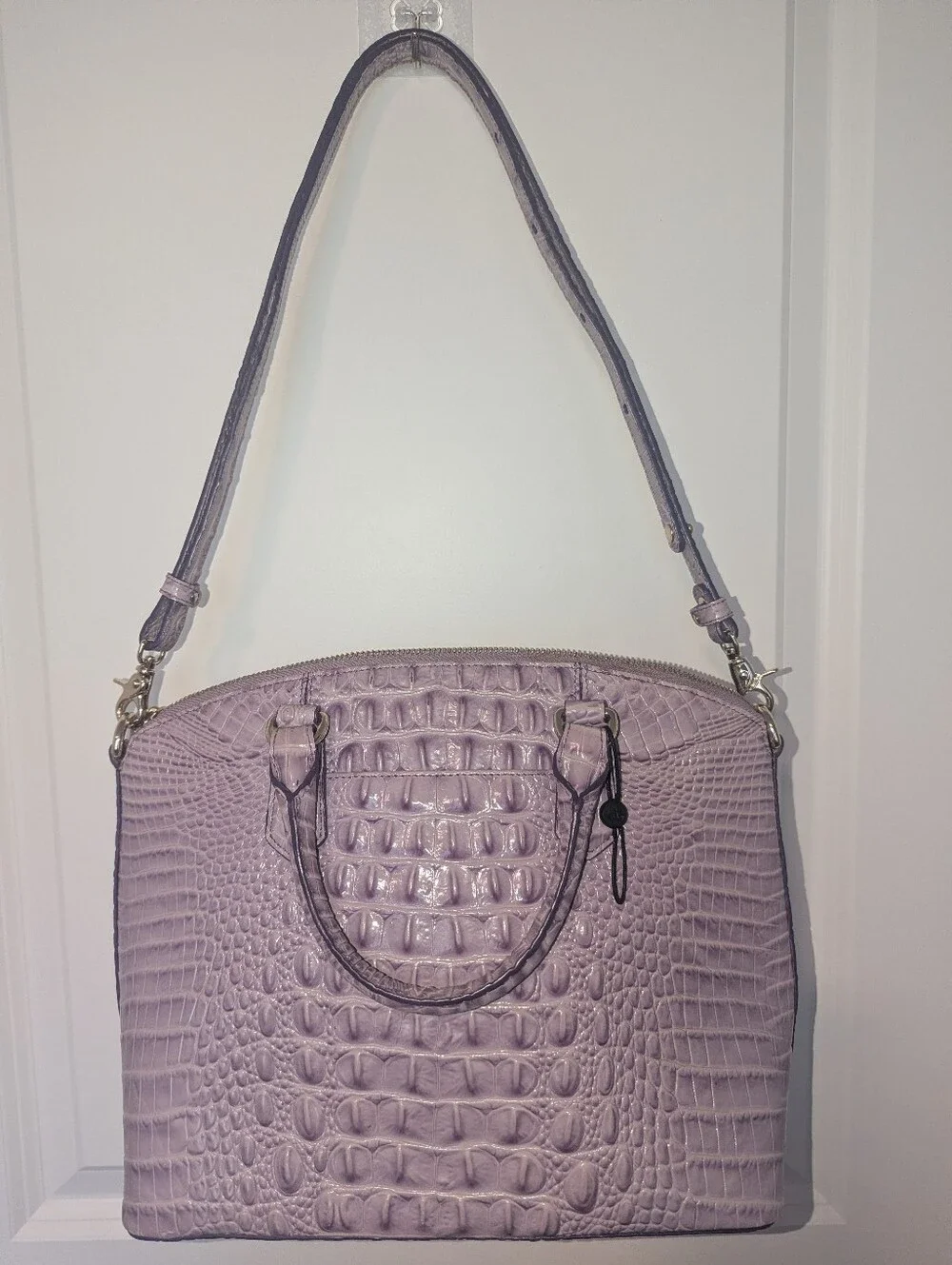 BRAHMIN DUXBURY SATCHEL LAVENDER